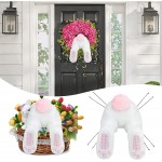 Bunny Butt for Wreath Spring DIY Easter Door Decorations Rabitts Butt Cute Cartoon Wall Home Decor Outdoor Indoor Farmhouse Hanging Welcome Sign Wreath Attachment Craft Supplies Pink