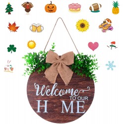 CGRAP Farmhouse Decor-Welcome Sign For Front Porch-Front Door Sign-Door Decor-Home Decor-Rustic Decor-Porch Decor-Porch Sign-Front Porch Decor-Door Decorations Hanging Outdoor-Porch Decorations