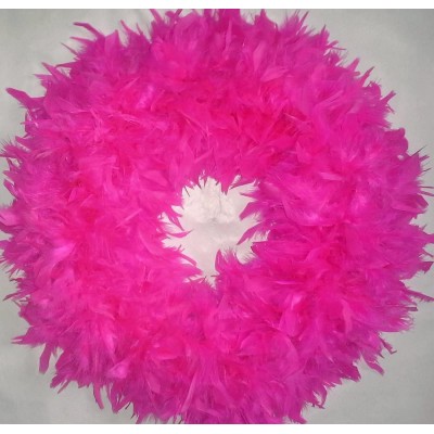 Fluffy Fuchsia XL Chandelle Feather Wreath…Gorgeous Home Accent Wreath!