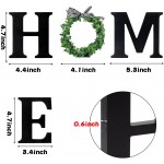 K1tpde 4PCS Farmhouse Home Letter with Wreath Tiered Tray Decoration Wooden Home Letter Decorative Sign Wreath Rustic Home Decor Home Letter Decor for Living Room Artificial wreath for Home Decor