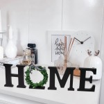K1tpde 4PCS Farmhouse Home Letter with Wreath Tiered Tray Decoration Wooden Home Letter Decorative Sign Wreath Rustic Home Decor Home Letter Decor for Living Room Artificial wreath for Home Decor