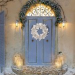 N K 15.75 Inch Artificial Fall Wreath Door Wreath Gold Silver Durable Realistic Front Door Wall Window Garland,for Indoors or Outdoors Wedding Home Decor