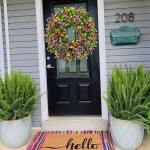 New Decor Wreath Versatile Decor Farmhouse Colorful Cottage Wreath Durable and Stable Beautiful Artificial 2022 Spring and Summer Wreath for Front Door or Spring Decorations for Home