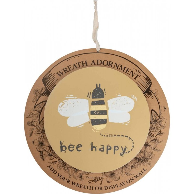 Primitives by Kathy Bee Happy Bee Themed Hanging Home Décor Ornament