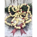 Real Popcorn Garland Traditional Red Berries Cranberry Cinnamon Scented 9 Foot Vintage Christmas Holiday Home Decor 5 1