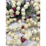 Real Popcorn Garland Traditional Red Berries Cranberry Cinnamon Scented 9 Foot Vintage Christmas Holiday Home Decor 5 1