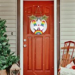 Unique Gnomes Elves Door Wreaths for Front Door Outside LGBT Rainbow Pride Round Hanging Signs for Home Decor Holiday Porch Wall Farmhouse Indoor Outdoor Decorations