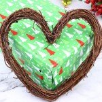 VOSAREA 5Pcs Grapevine Wreath Heart Shape Natural Rattan Wreath Garland Rustic Wall Decor for DIY Crafts Christmas Wedding Home Decor