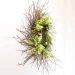 Wreath Green Wreath for Front Door Green Leaf Wreath Home Decor Ideal Spring & Summer Decorating for Indoor & Outdoor Use Wreaths