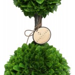 Barnyard Designs 3ft 36” Artificial Boxwood Topiary Ball Tree Front Porch Home Decor Faux Fake Plant Decoration Set of 2