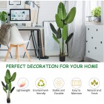 Goplus 5.3 Feet Bird of Paradise Artificial Plant Tree Floor Silk Banana Leaf Plant Fake Greenery Potted Plants Faux Tree for Indoor Outdoor Home Office Decor