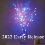 Hairui Lighted Birch Branches Battery Operated with 8 Functions 100 Multi Color and Warm White Lights Pre Lit Twig Branches for Spring Easter Christmas Party Decoration