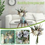 Kairaley Wedding Floral Leaf Branch Green Plant Artificial Tree Decor Home Plant Home Decor Multicolor