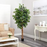 Nearly Natural 6ft. Ficus Artificial Trees 72in Green