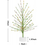 Tabletop Tree Vlorart 19Inch LED LightedTrees for Decoration Inside with White Pink Yellow and Green 4 Colors of Stone high Beads Artificial Branch Tree for Home Party Festival Wedding Decor