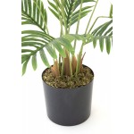 Vintage Home Artificial Faux Palm Tree 33 High Fake Plant Real Touch for Indoor Home and Office Accent Décor with Eco Planter