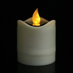 6PCS Solar Candles Light TINYOUTH Solar LED Candles Flameless Candles Flickering Waterproof Candle Lights for Outdoor Wedding Christmas Halloween Party Decor Flicker Yellow Light