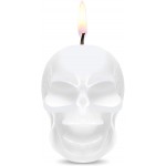 7-Star Skull Candle 2 Pack Horror and Novelty Decor Home Decorative Themed Candles for Halloween Birthday Candle Gifts Scary Christmas Party Accessories Luxury Women Gift White