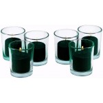 D'light Online Unscented Votive Candles for Birthdays Baby Shower Home Decoration and Weddings Green 10 Hour Set of 12