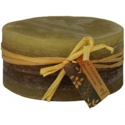 Essential Decor Entrada Collection 6"x3" Round 3-Wick Candle