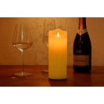 Flameless Candles with 10 Key Remote Timer Flickering Tear Wave Shaped Tealight Size 3 4 5 6 7 8 Real Wax Simulate Dripping led Candles Battery Operated Safe for Indoor Outdoor Decor 3x7