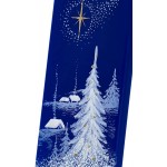Flatyz Christmas Night Candle with Star Flat Decorative Hand Painted Christmas Candle Gifts for Women or Men 6 inches