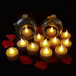 Furora LIGHTING Glitter Gold Tea lights Candles with Timer Gold Tealight Candles 6 Hours ON and 18 Hours OFF in 24 Hours Cycle Flickering Flameless Candles Battery Operated Centerpieces Diwali Décor