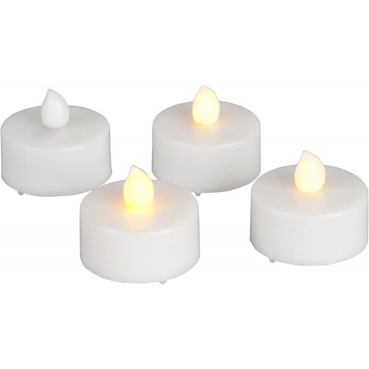 Gerson 4-Piece Set LED Tealight with Timer Feature