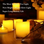 Homemory 12PCS Auto Timer Flameless Votive Candles Flickering Battery Operated LED Tealight Candles Realistic Electric Fake Tealight Candles for Wedding Table OutdoorBattery Included