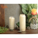 Hyoola 7 Day White Prayer Candles 20 Pack 6 Tall Pillar Candles for Religious Memorial Party Decor Vigil and Emergency Use Vegetable Oil Wax in Plastic Jar Container