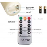 LED flameless Candle with Embedded Starlight String DANIP 5-Piece LED Candle with 10-Key Remote Control 24-Hour Timer Function Dancing Flame Real Wax Battery-Powered. Ivory White