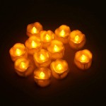 LED Timer Candles 12pcs Battery Operated Flickering Flameless Tea Light Candles Automatically 6 Hours On and 18 Hours Off Per Cycle for Halloween Christmas Wedding Decoration,Warm Yellow