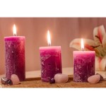 NoRegrets No Regrets Scented Pure Wax Pillar Candles | Best for Gifting Purpose and Home Decoration Set of 3 Lavender