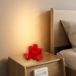 O.K.Sama LED Flameless Candles with 10-Key Remote Control and Timer,Set of 6D3X3 4 5 6 7 8Red Realistic Paraffin Texture Pillars,Simulated Scintillation Flame,Wedding Party Home Decoration