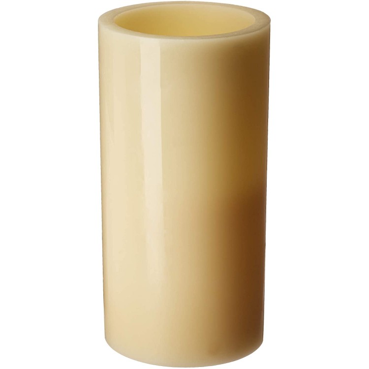Pacific Accents Flameless Wax Pillar Candle Ivory