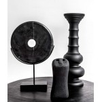 Paradiso Imports Hand Carved Mahogany Black Modern Pillar Candle Holder 14 High Great for LED Votive Candles Pillar Candles Aromatherapy Beautiful Accent Décor