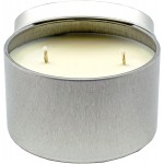 Premium 100% All Natural Soy Wax Aromatherapy Candle 16oz Tin Scent: Vanilla Champagne A sparkling accent creates a fizzy effect for the citrus top notes of lime and orange to open this blend. Hints of green floral and rum liquor notes from the fragrant h