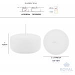 Royal Imports Floating disc Candles for Wedding Birthday Holiday & Home Decoration 2 Inch White Wax Set of 24