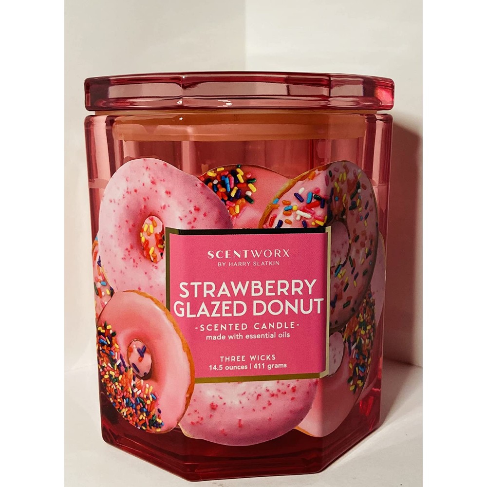 ScentWorx Accents | ScentWorx Strawberry Glazed Donut Candle