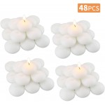 Set of 48 Unscented Floating Candles for Centerpieces,2 Inch Small Floating Candles for Holiday,Weddings Parties Special Occasions and Christmas Home Decorations