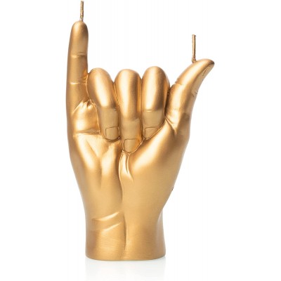 Shaka Hand Candle by Gute Shaka Figurine Candle Decorative Hand Candle for Home Decor Living Room Impressive Realistic Detail Cool Candles Hawaiian Gifts Californian Gifts Surfer Gifts 6" H
