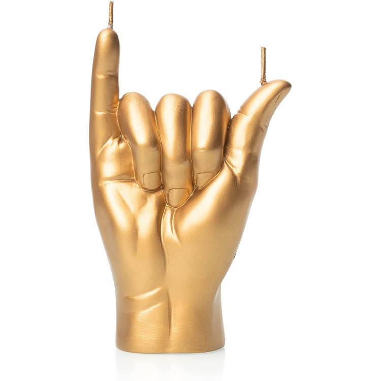 Shaka Hand Candle by Gute Shaka Figurine Candle Decorative Hand Candle for Home Decor Living Room Impressive Realistic Detail Cool Candles Hawaiian Gifts Californian Gifts Surfer Gifts 6 H
