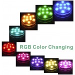 Tripop Waterproof LED Vase Light RGB Color Changing and Batteries Operated Floral Lamp W Remote Control 4 Pack