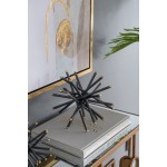 A&B Home Spike Decor Sphere Metal Statuaries Modern Tabletop Centerpiece Display for Coffee Table Console Shelf Set of 3