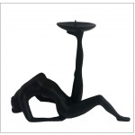 Creative Candlestick Holders Modern Sexy Beauty Naked Woman Decorative Candle Holders Pillar Candle Stand for Romantic Dinner Centerpieces Table Centerpieces Home Accent Décor,Black,Right