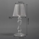 Muellery Glass Candle Holder Taper Candle Holder Clear Tealight Holder Glass Home Decor TPWF63809