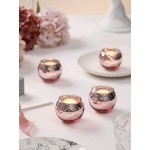 Rose Gold Votive Candle Holders Mercury Glass Tealight Candle Holder Set of 24 Perfect Centerpieces for Wedding Party Home Decor