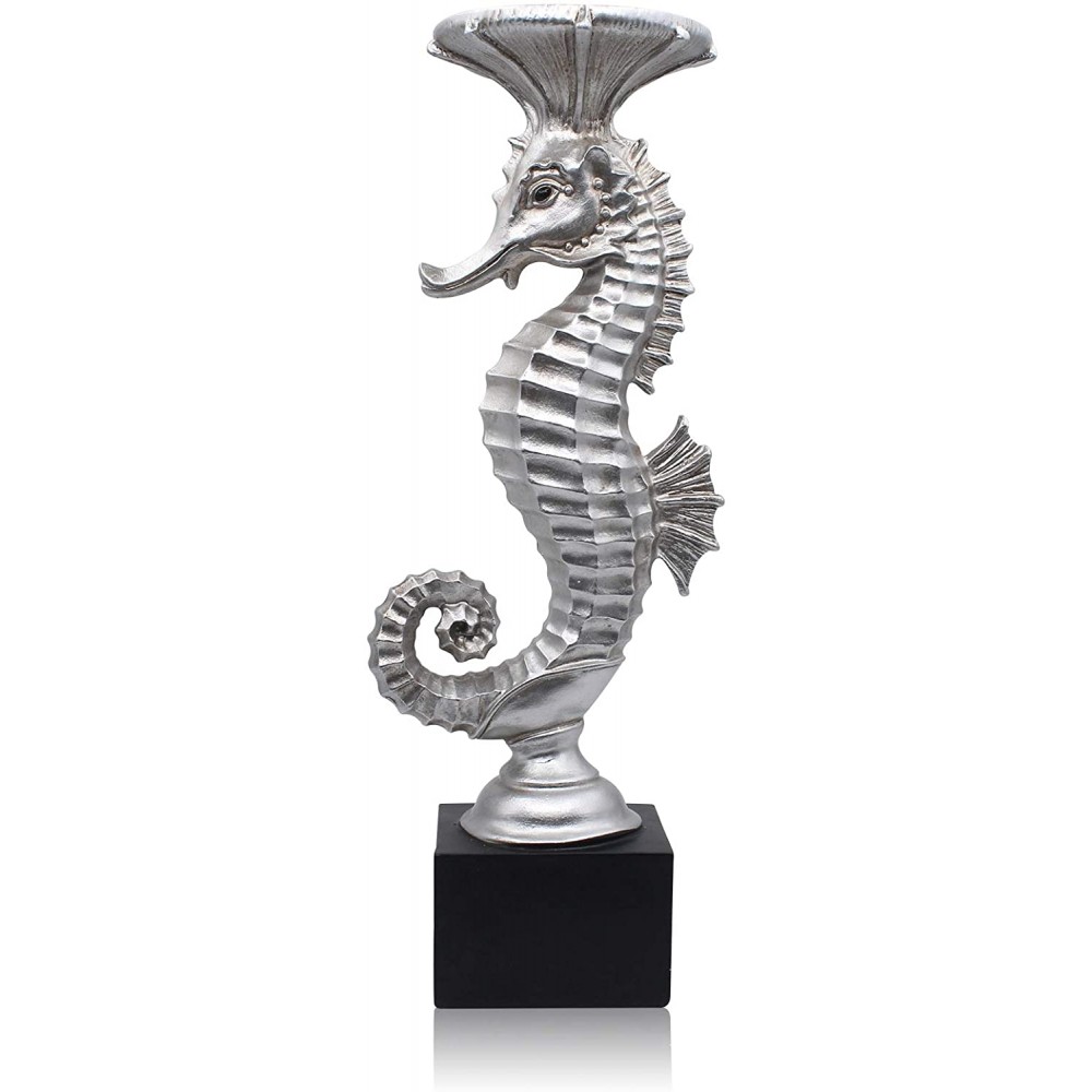 Seahorse Candle Holder Table Candle Holder Resin Antique Decorative Candlestick for for Wedding Festival and Birthday Candlelight Dinner Decorative Light Home Décor