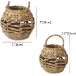 Wicker Candle Holder Lantern with Handle Indoor Rustic Birdcage Shape Candle Tea Light Holders Decorative Candelabra Candle Light Holder for Christmas Wedding Dinning Party Home Decor Natural
