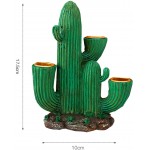 WSIMEI Cactus Candle Holders for Candlesticks Tea Light Statues for Home Decor Wedding Party Birthday Holiday Decorative Ornaments,Green